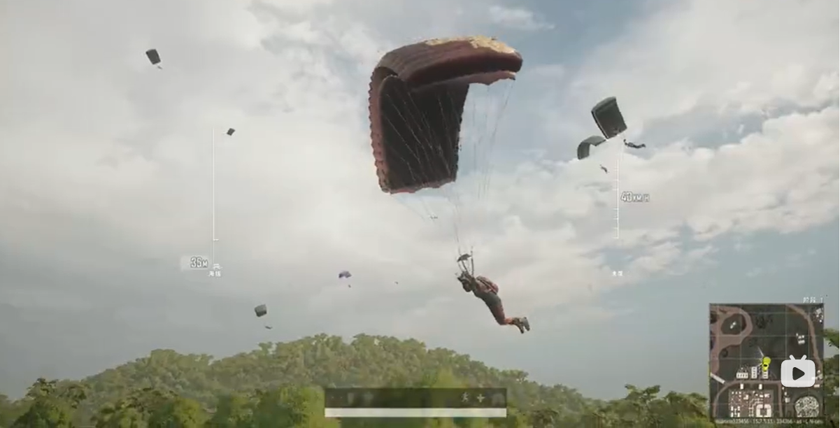 《绝地求生》 最新版本快速跳伞